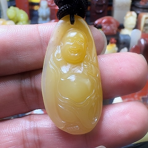 寿山石G*黃色荔枝冻石