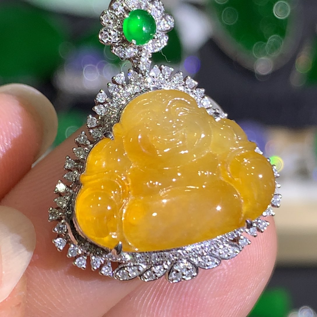 翡翠颈饰18K金镶嵌18、