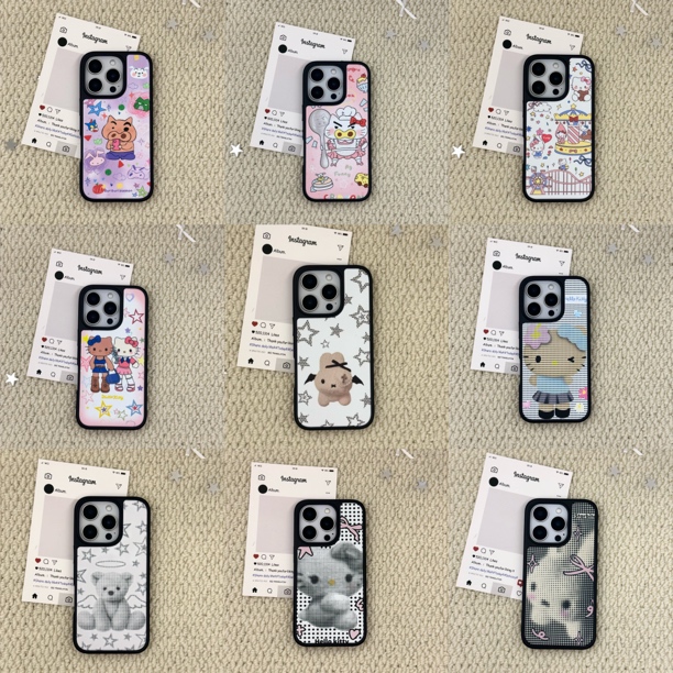 晶瓷磨砂 合集kitty可爱卡通手机壳适用于iPhone 16多型号