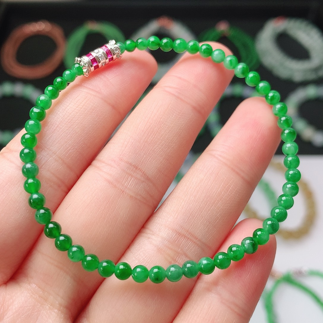 翡翠未镶嵌手链翡翠