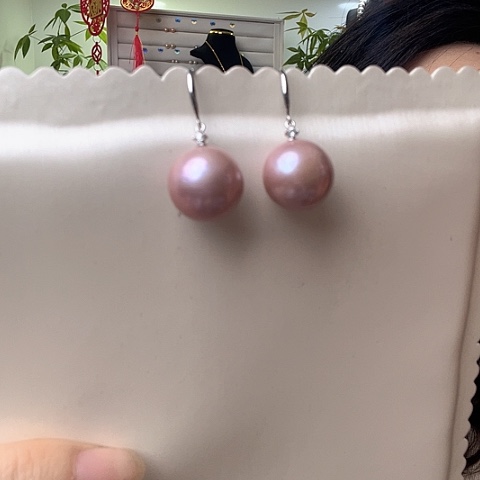 淡水珍珠耳饰未镶嵌