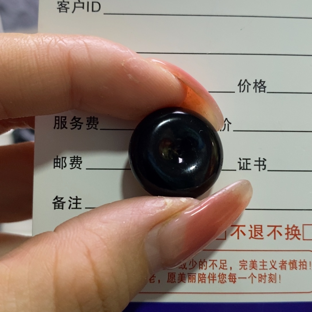 未镶嵌定制翡翠天然缅甸A货墨翠平安扣