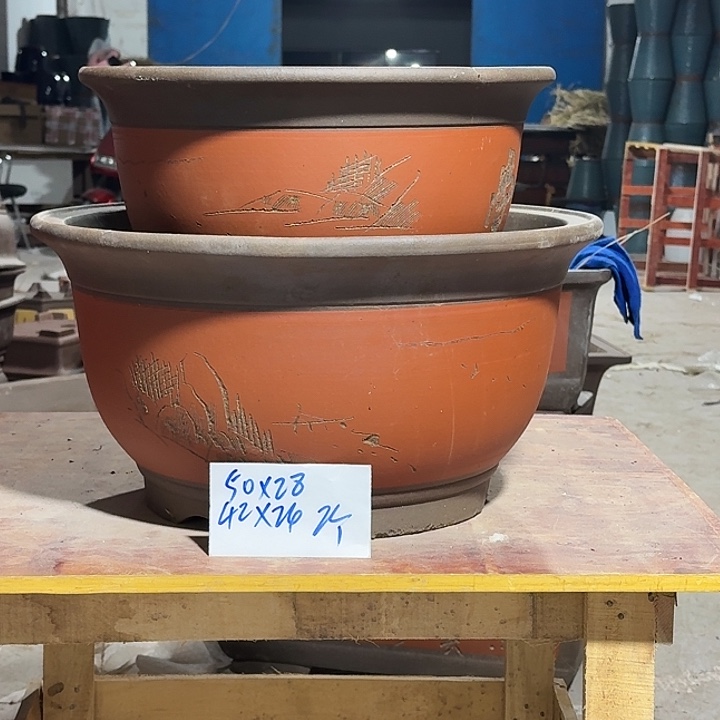 紫砂花盆紫砂花盆