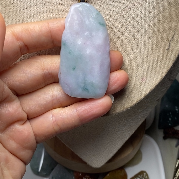 翡翠未镶嵌颈饰天然