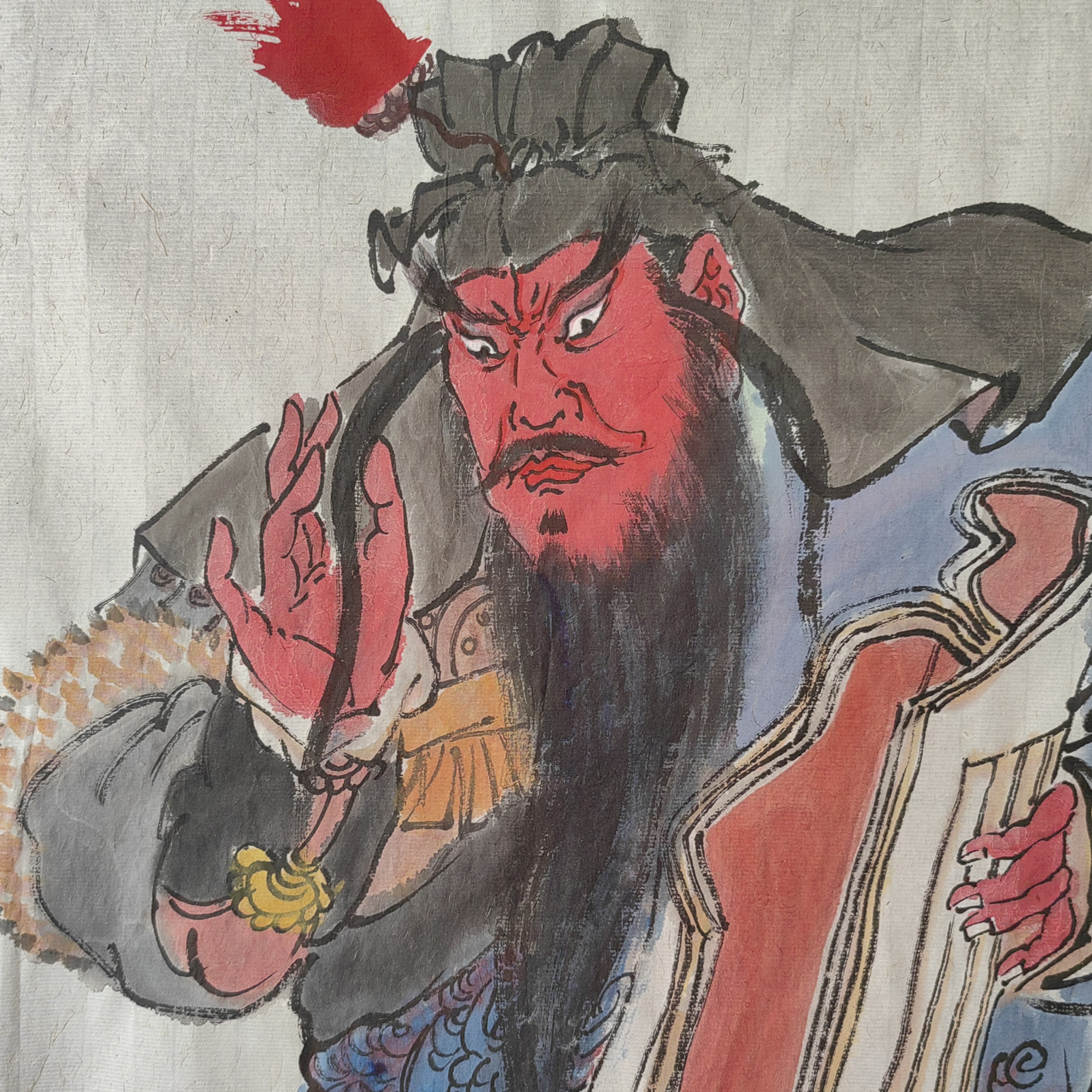 写意画关公读春秋45.5-69厘米  办公室 家居背景墙艺术挂画