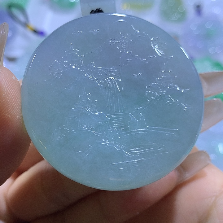 翡翠未镶嵌颈饰天然翡翠A货吊坠