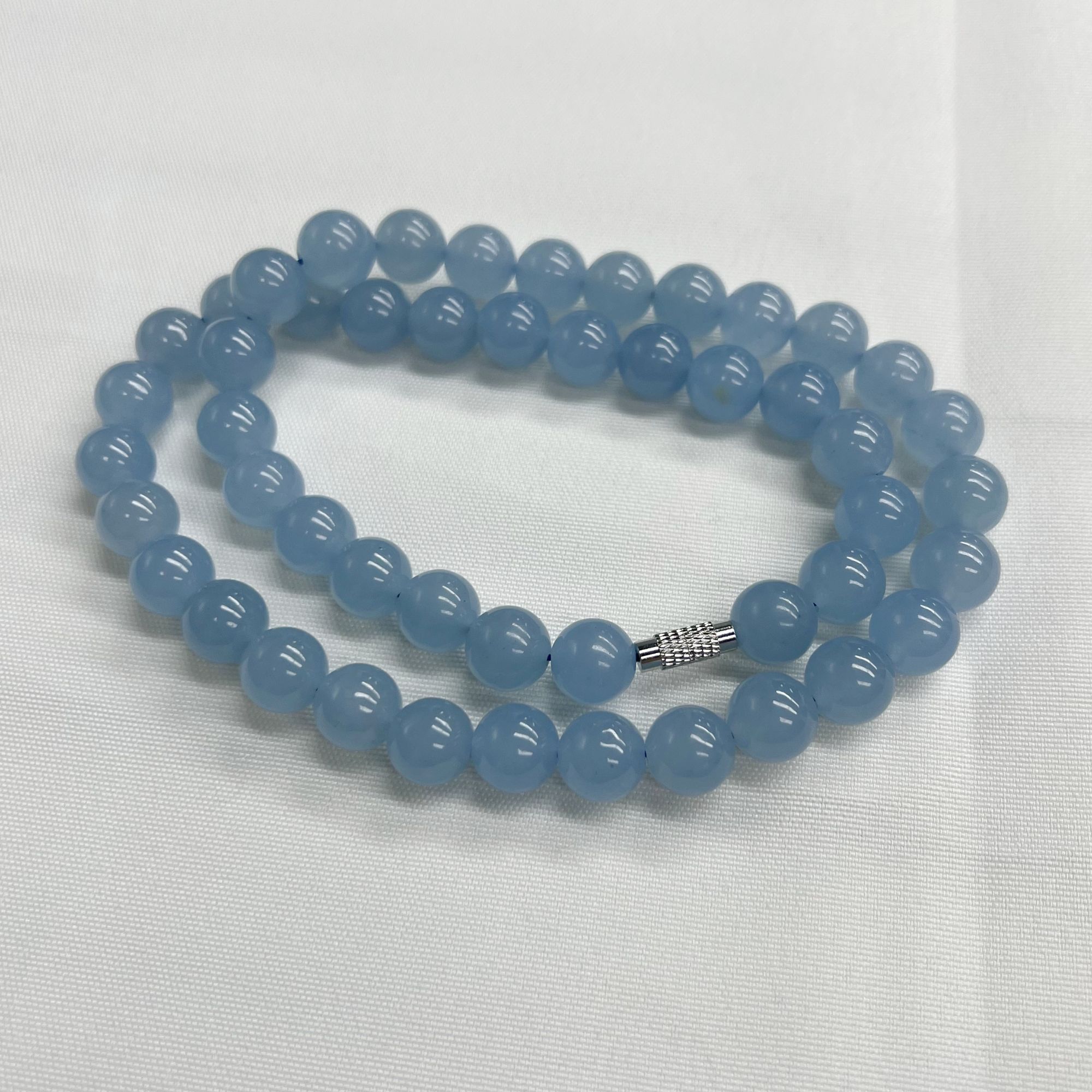 A569天空蓝妈妈链10mm手链百搭