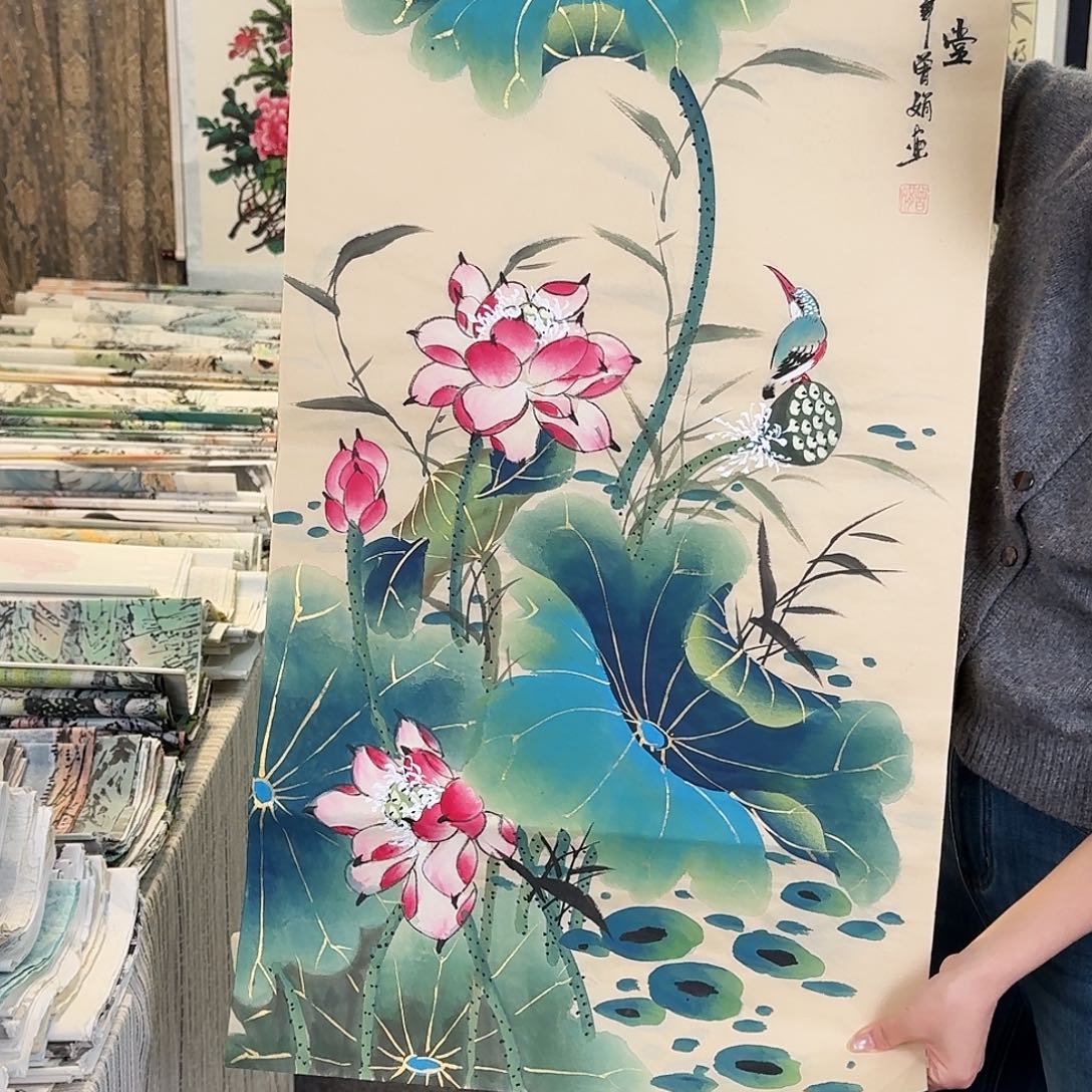 纯手工国画作品好看三尺