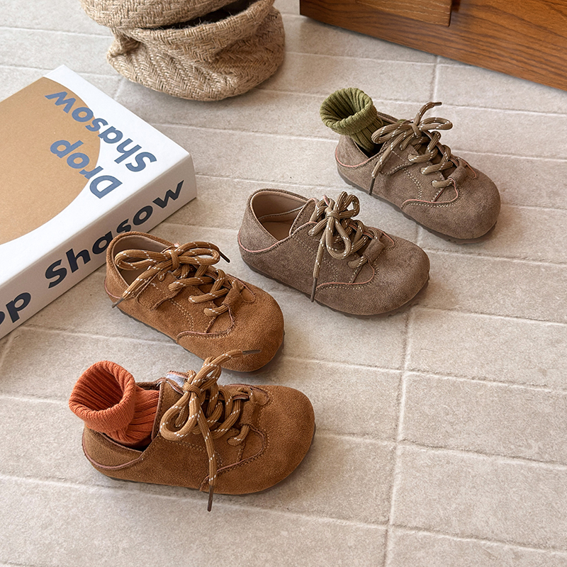 儿童勃肯鞋2025新款童鞋女童皮鞋韩版复古宝宝单鞋软底休闲鞋U33