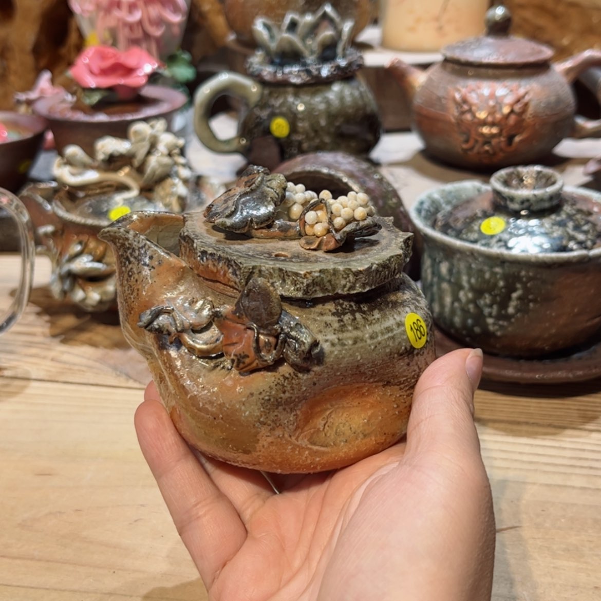 【闪购商品】柴烧茶具手工宝瓶186