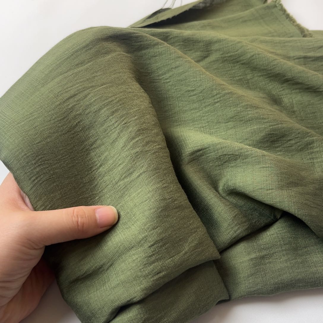 军绿色麻棉3米。        