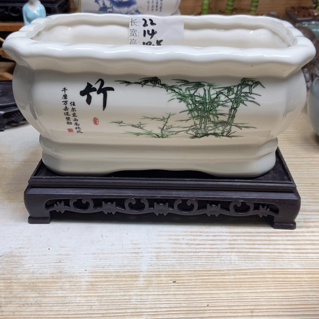 瓷片陶瓷花盆陶瓷艺术