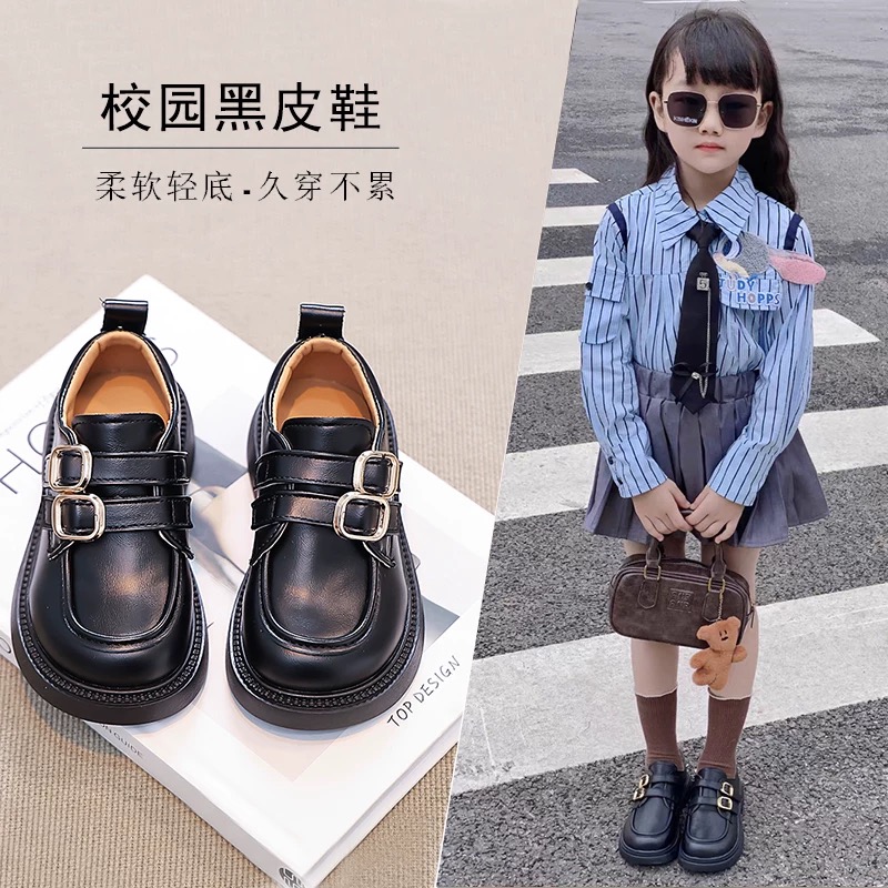 女童小皮鞋童鞋2025新款儿童鞋子小女孩公主鞋黑色乐福鞋单鞋