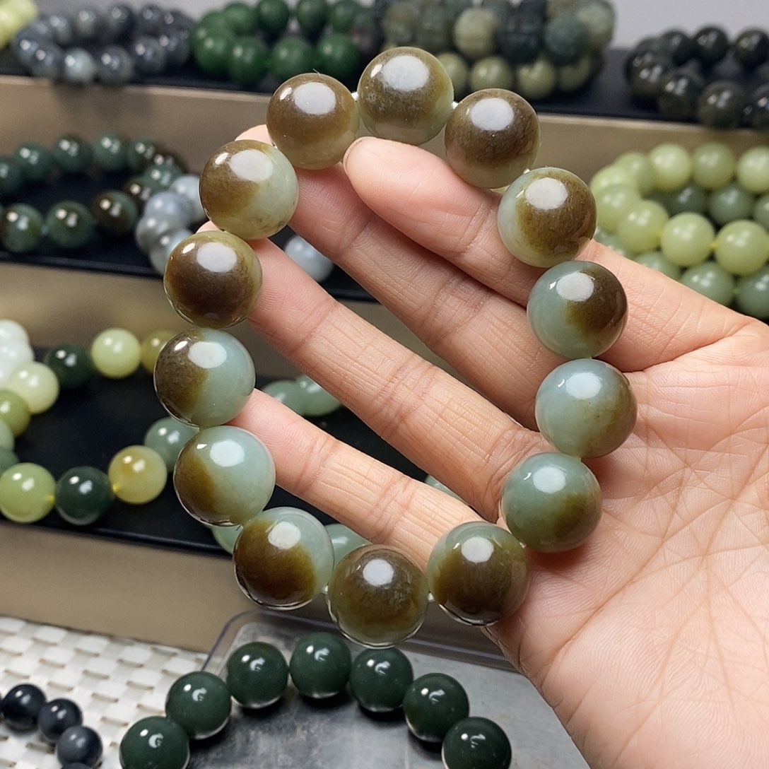 和田玉未镶嵌手链卡16