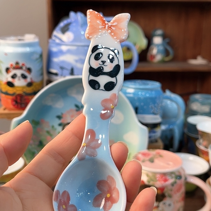 陶景德镇釉下手绘陶瓷 