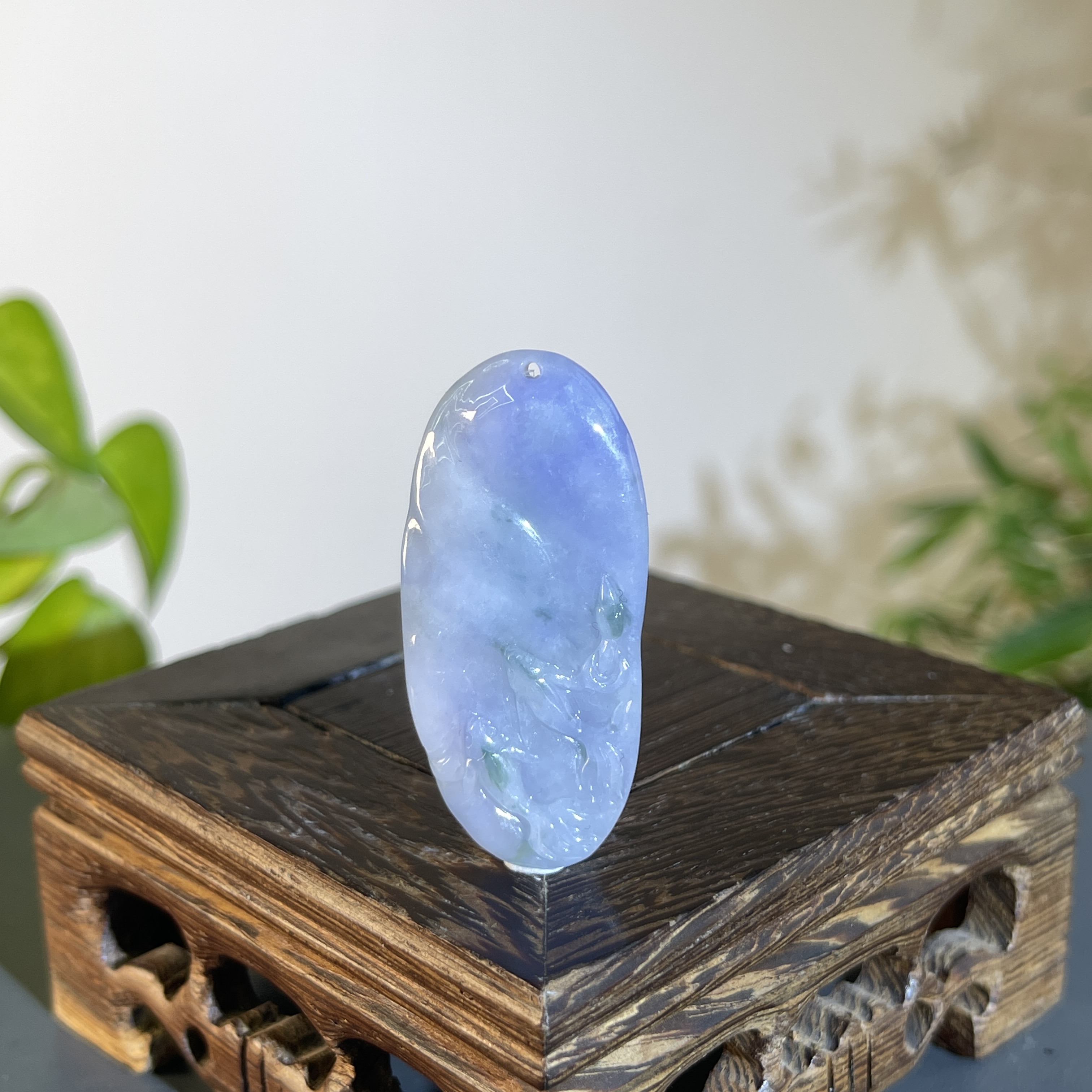 JTA15-41 天然缅甸A货翡翠  年年有余