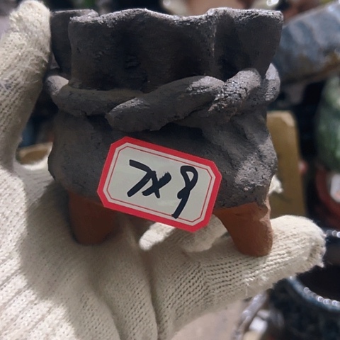 红陶粗陶花盆手工