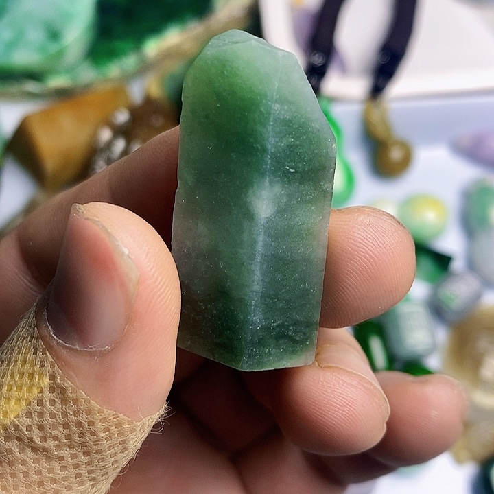 翡翠散珠天然翡翠A货挂件