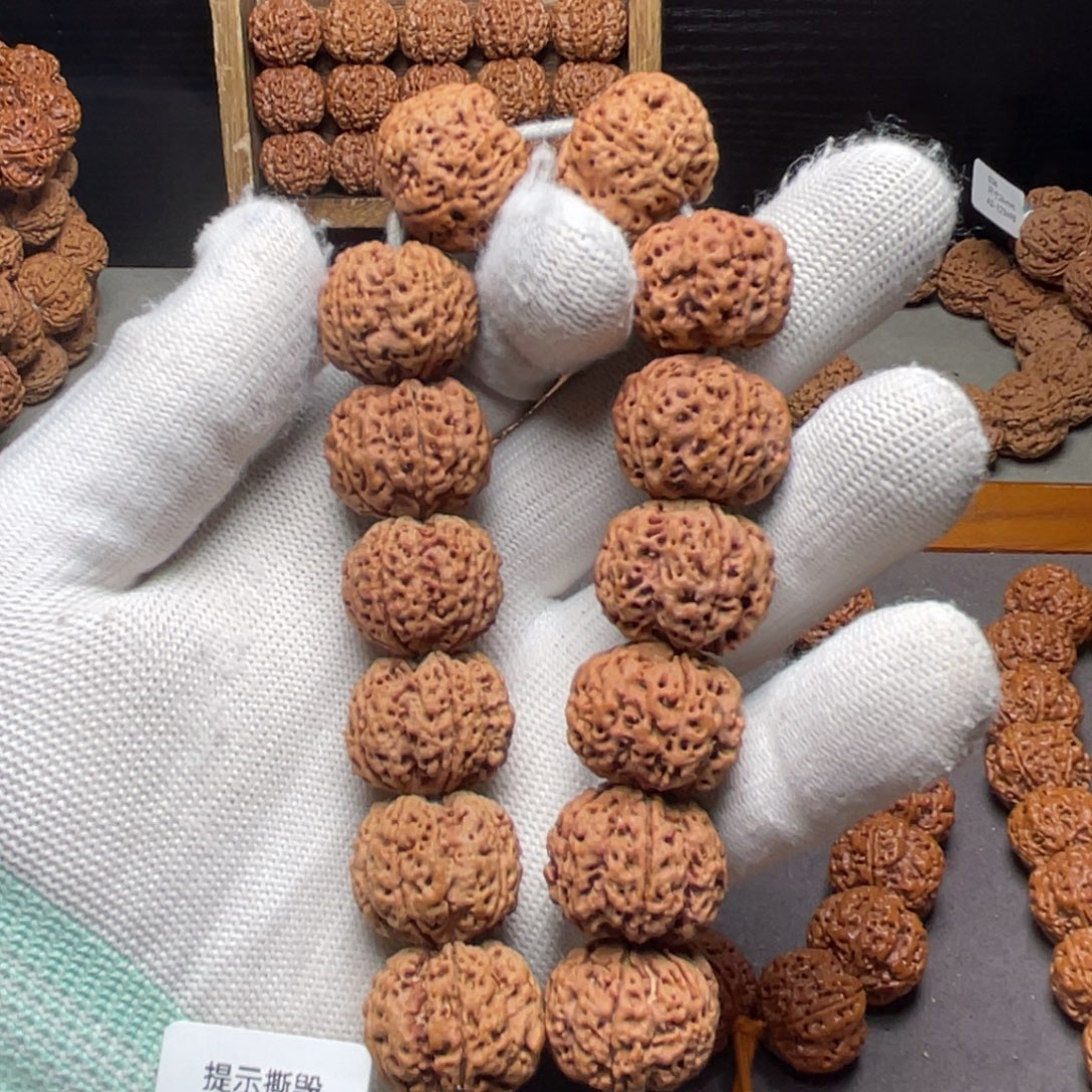 手串金刚菩提梅花双龙头货爆肉22mm