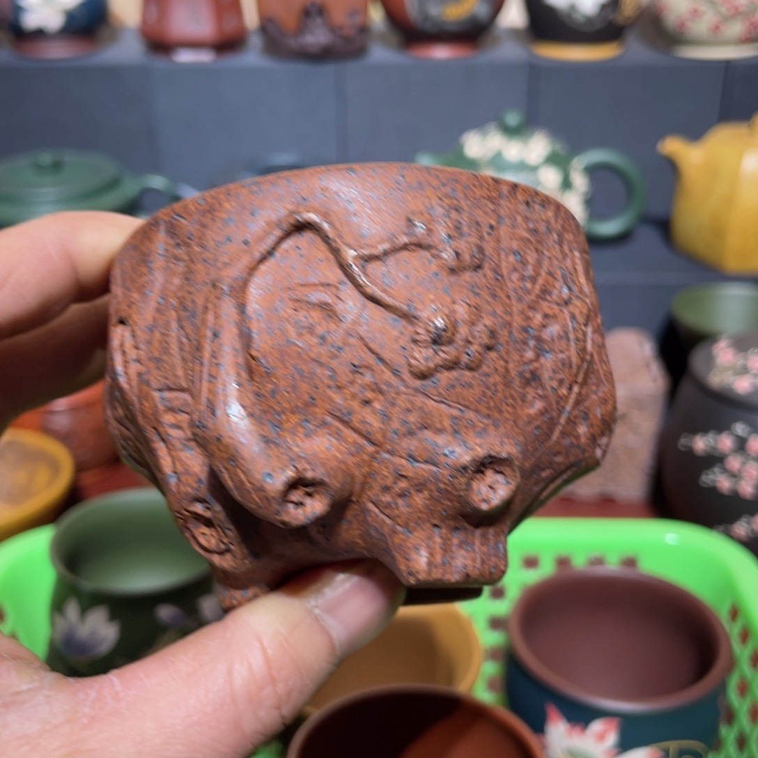 原矿紫砂手工主人杯