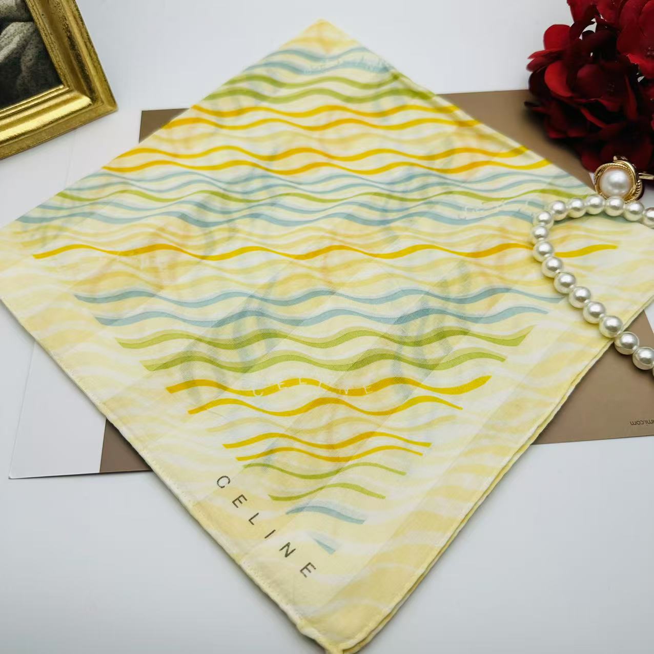 99新 Celine/思琳 海囤 思琳 丝巾/yy04479