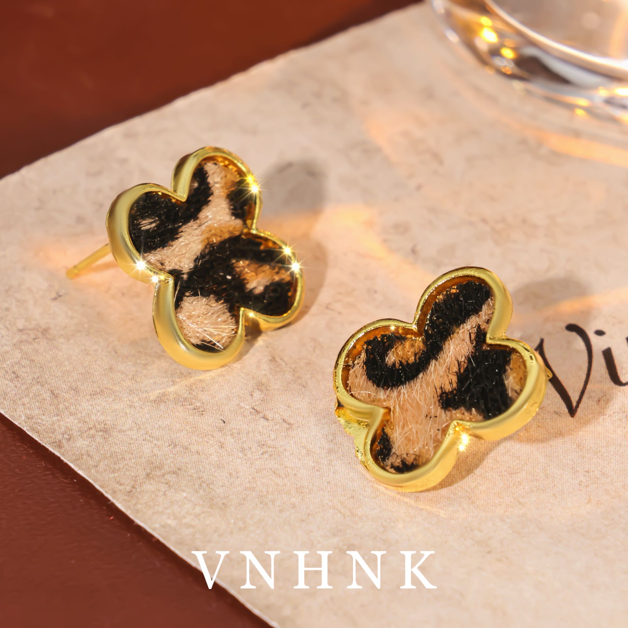 铜合金耳饰 美可儿  G455  金色时尚气质耳环