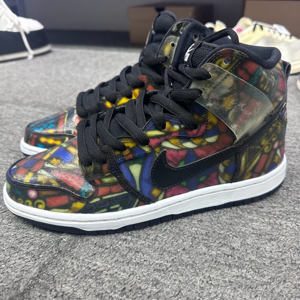 99新 NIKE/耐克 40码 二手99新 nike dunk high 彩绘玻璃 板鞋