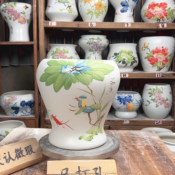 摆件鱼尾鸟陶瓷陶瓷