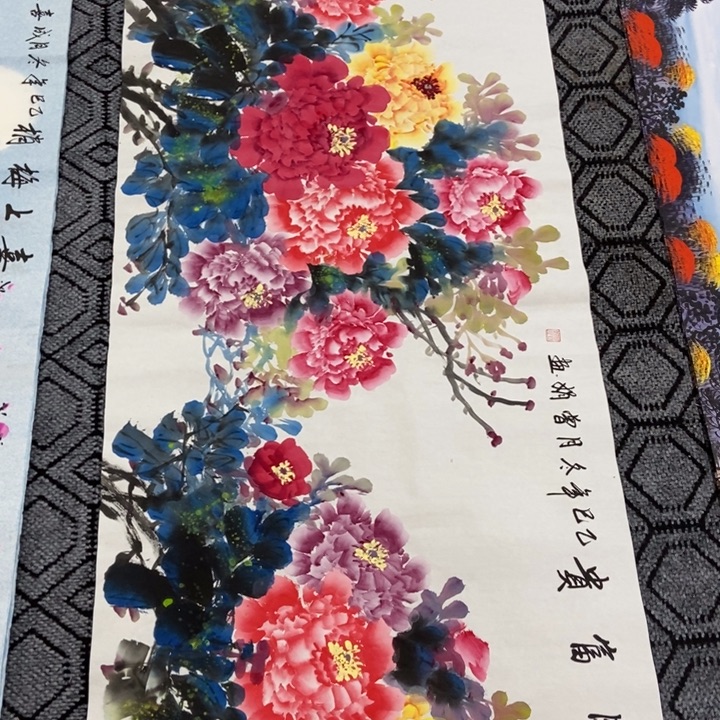 枕书斋画廊的直播间