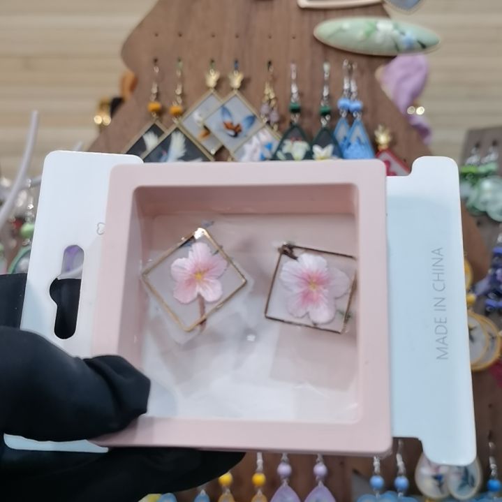 织绣苏绣耳环耳钉耳饰