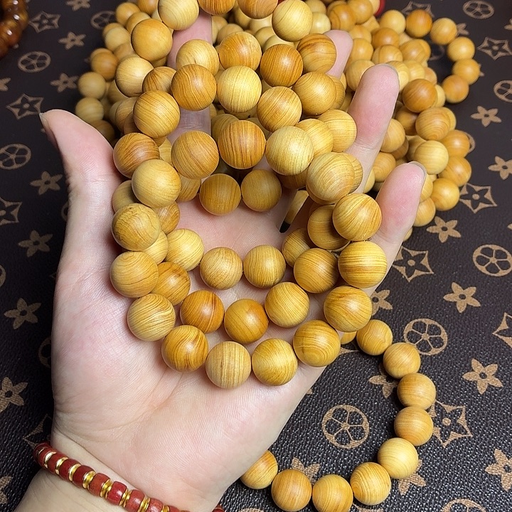 柏木（崖柏）手串/手链崖柏白泥膏15mm