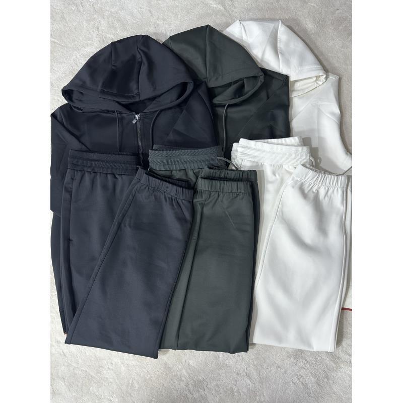 L08艾老板喜欢穿的男士连帽3色系外套套装