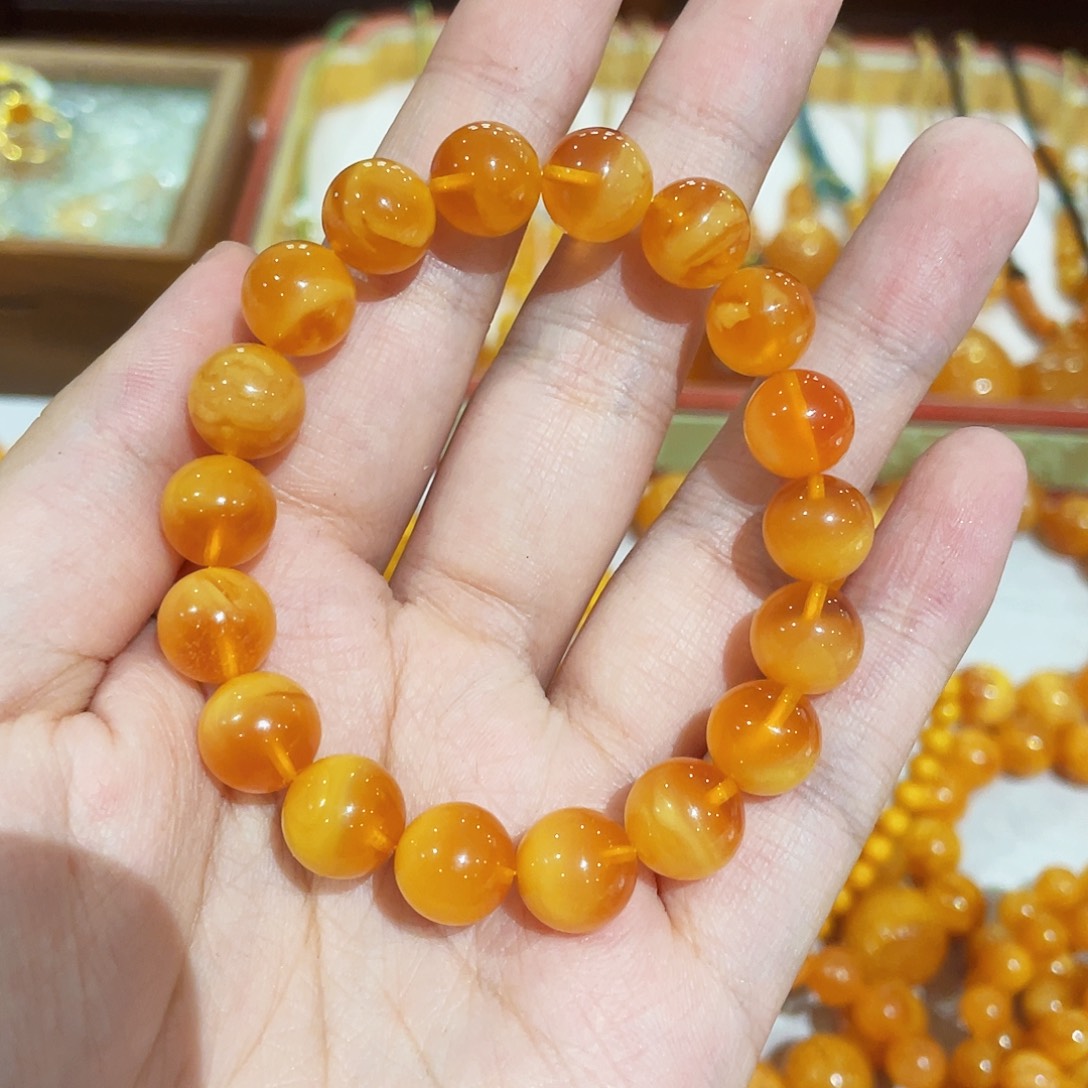 蜜蜡手链未镶嵌手串