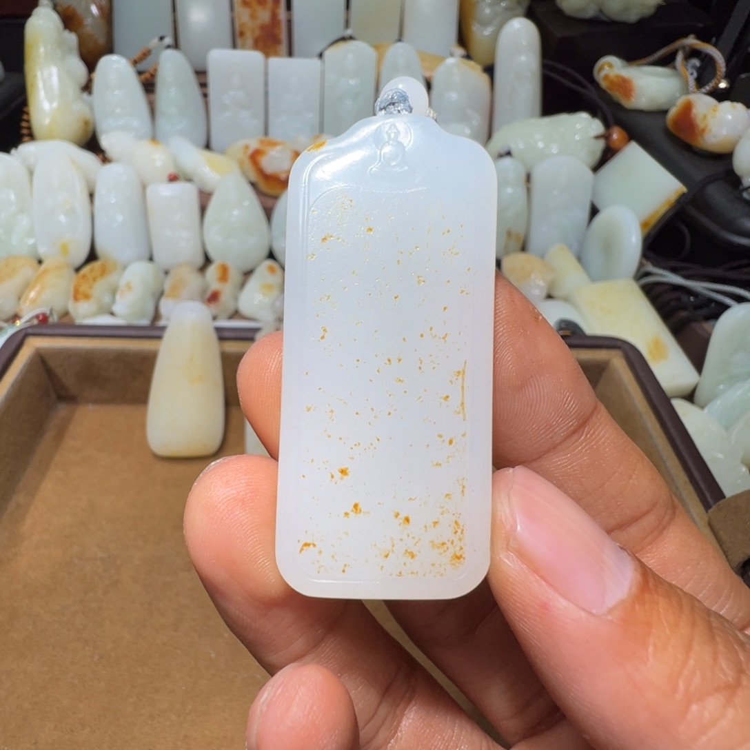 和田玉吊坠(不含链)未镶嵌有*魏