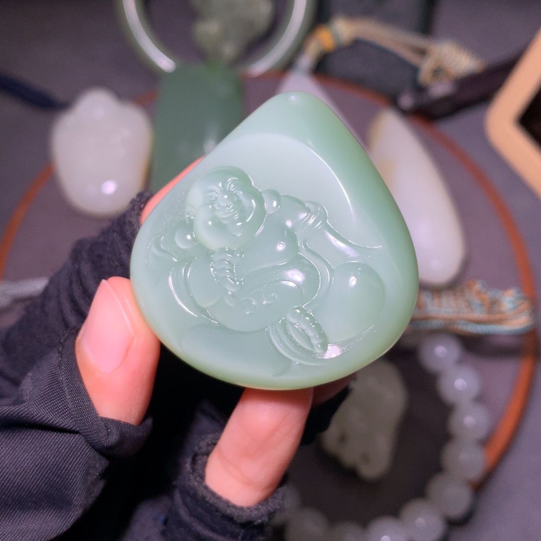 和田玉颈饰未镶嵌倚*