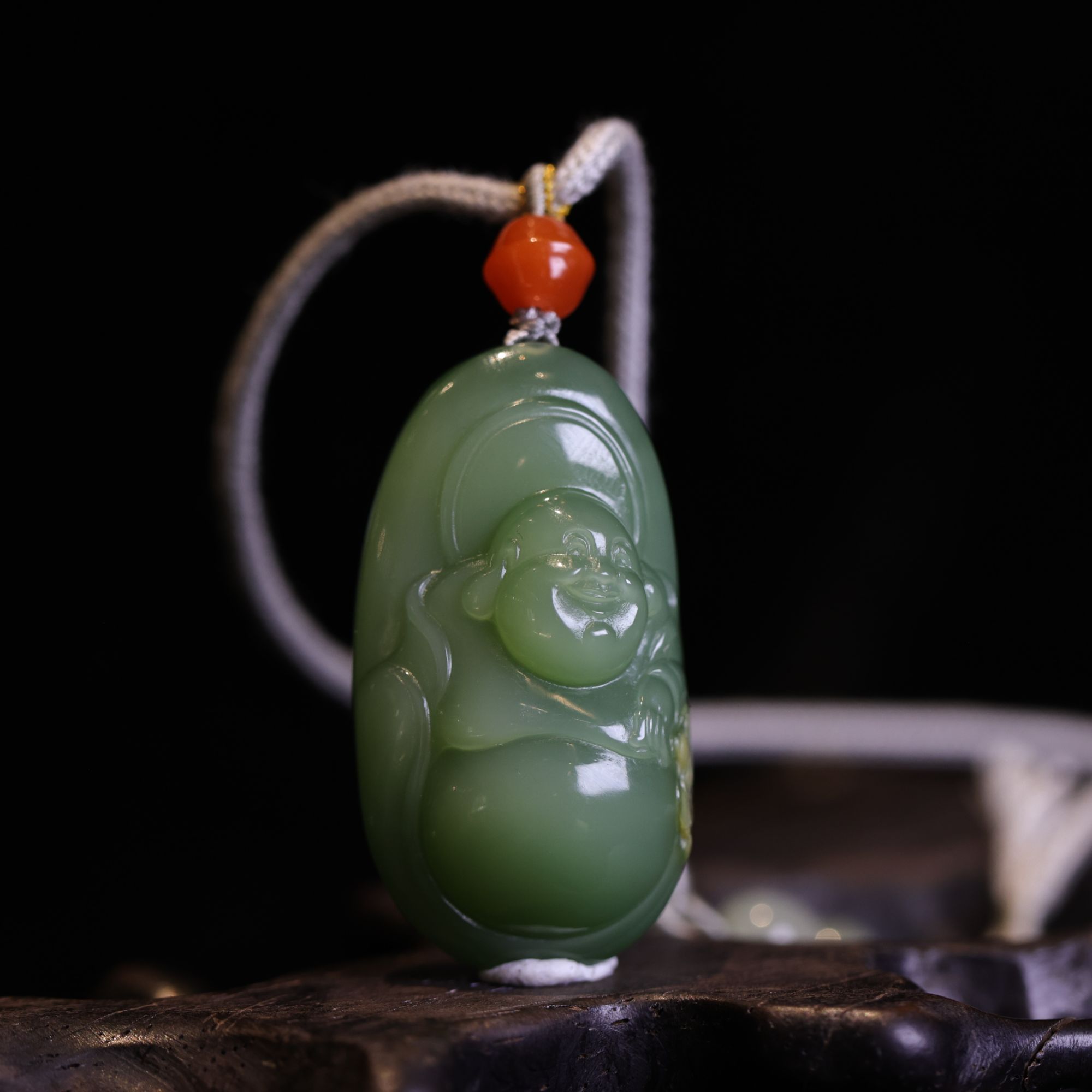 【新疆马爷珠宝】碧玉佛公吊坠 36.6*19.5*13.1/13.6g