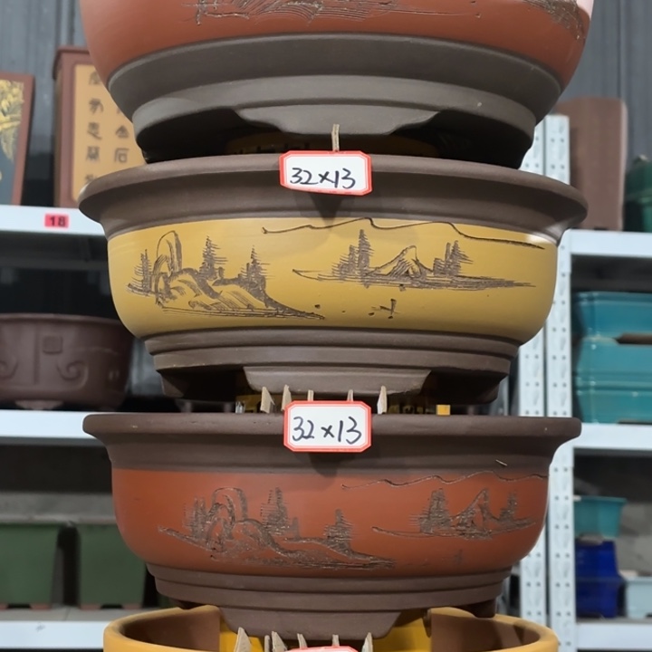 紫砂花盆           100-4