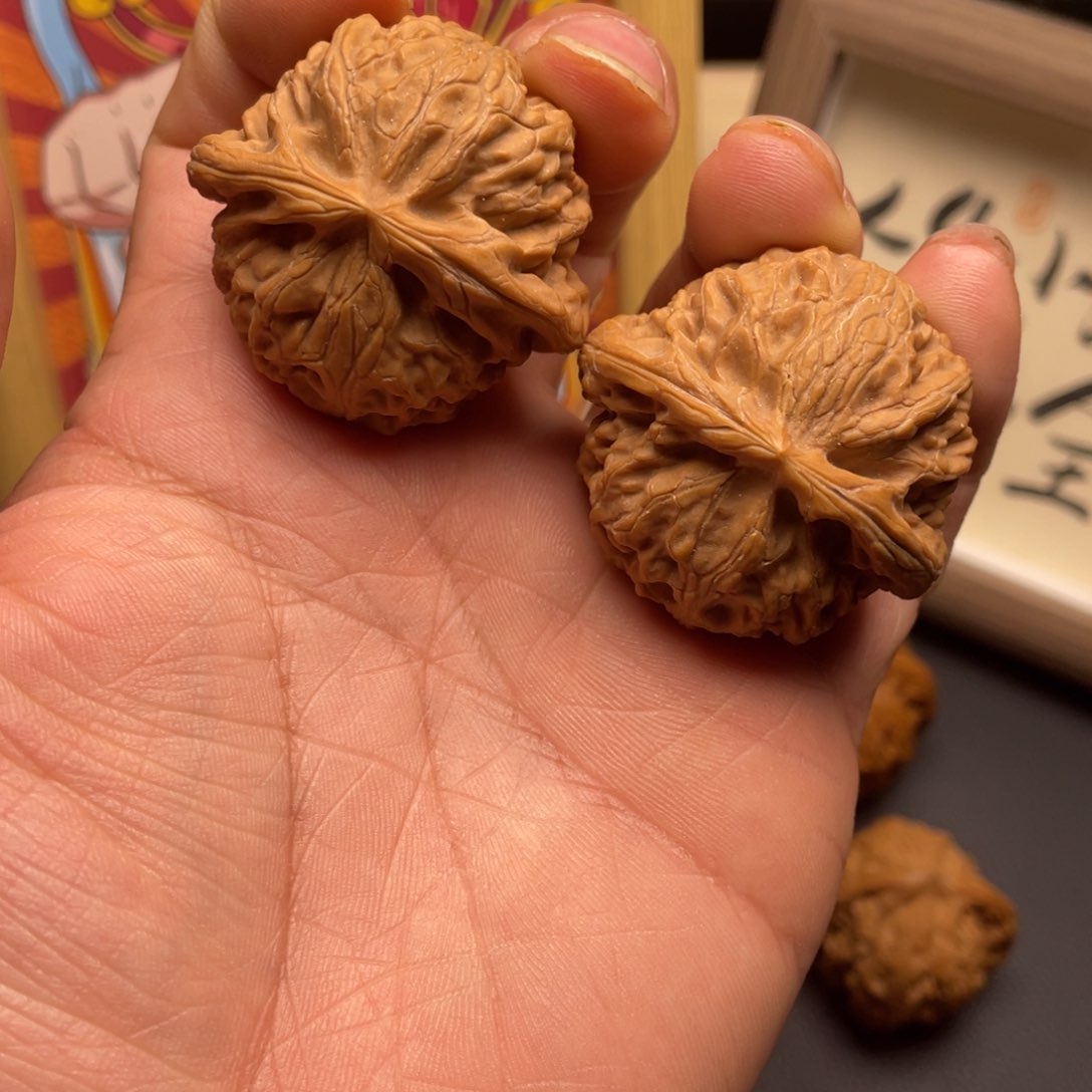 文玩核桃把件宫灯微修41