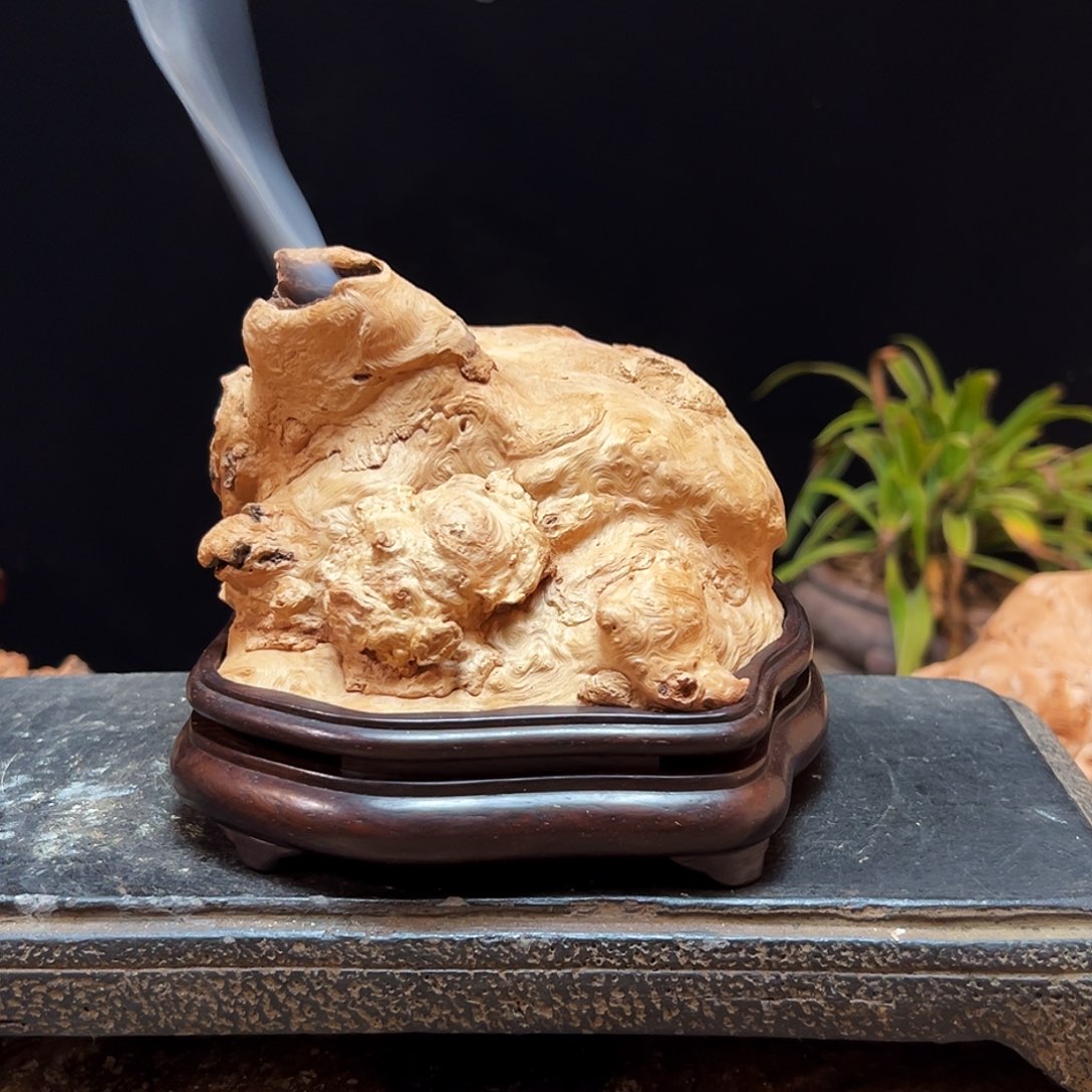 别***闹荔枝木熏香成品香炉