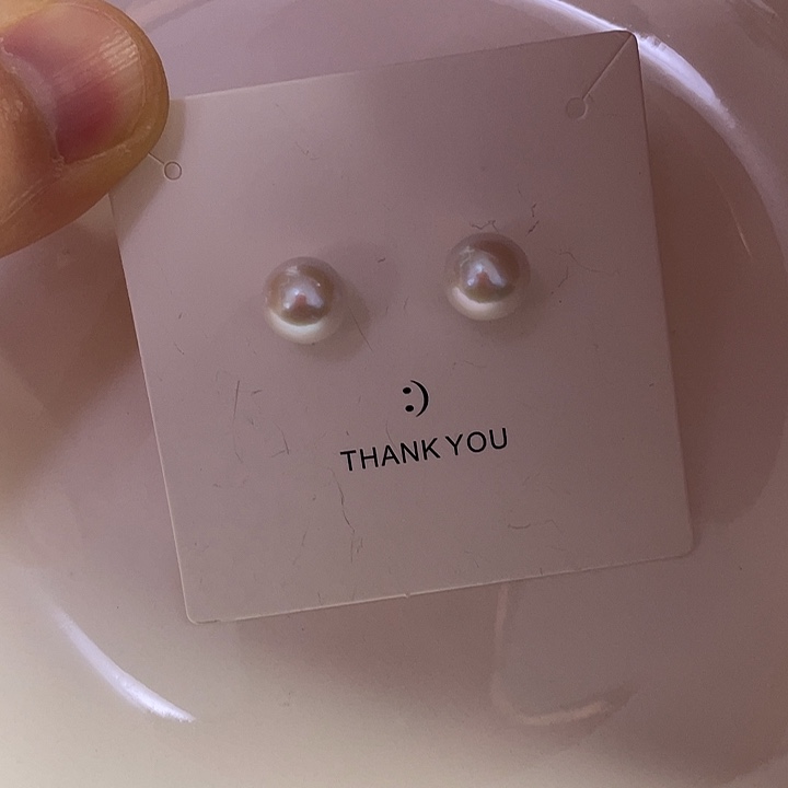 淡水珍珠耳饰银S925镶嵌