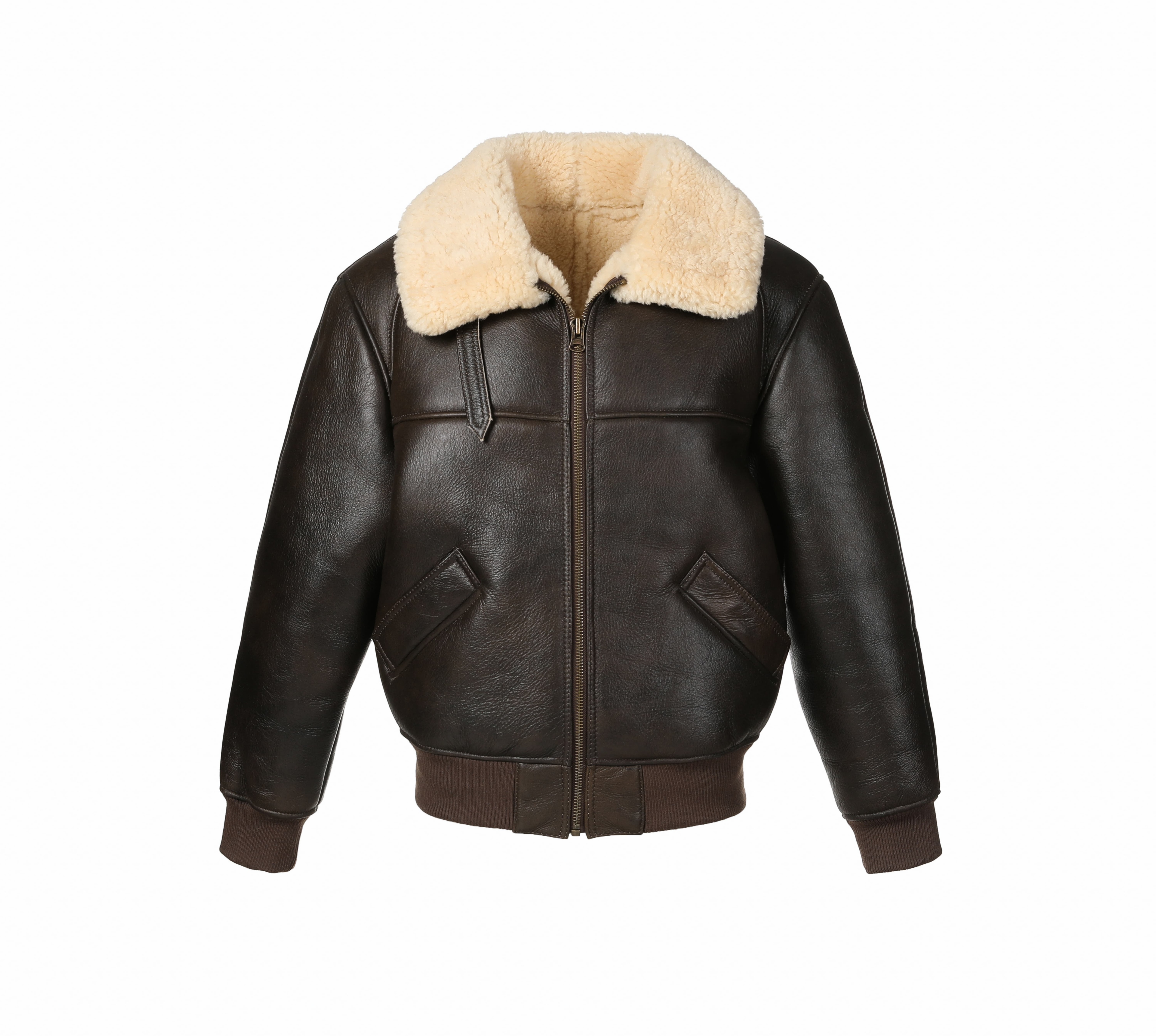 漠北已北美式复古2.0毛高空军B6皮毛一体夹克超厚保暖秋冬短款