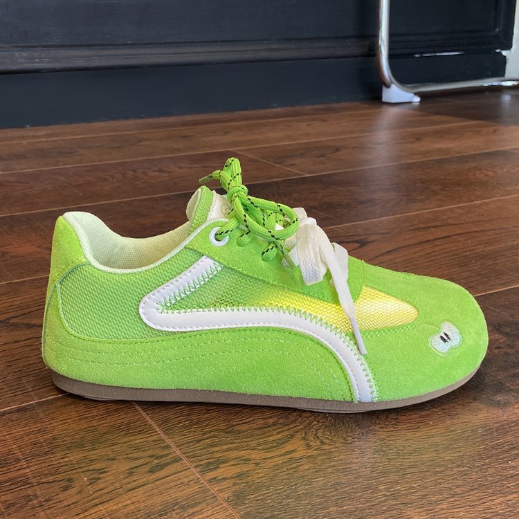 德训鞋女2025新款春流行超火复古时尚平底炸街休闲阿甘鞋少女学生