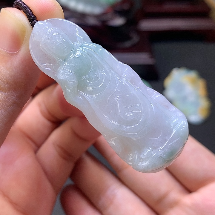翡翠未镶嵌颈饰天然