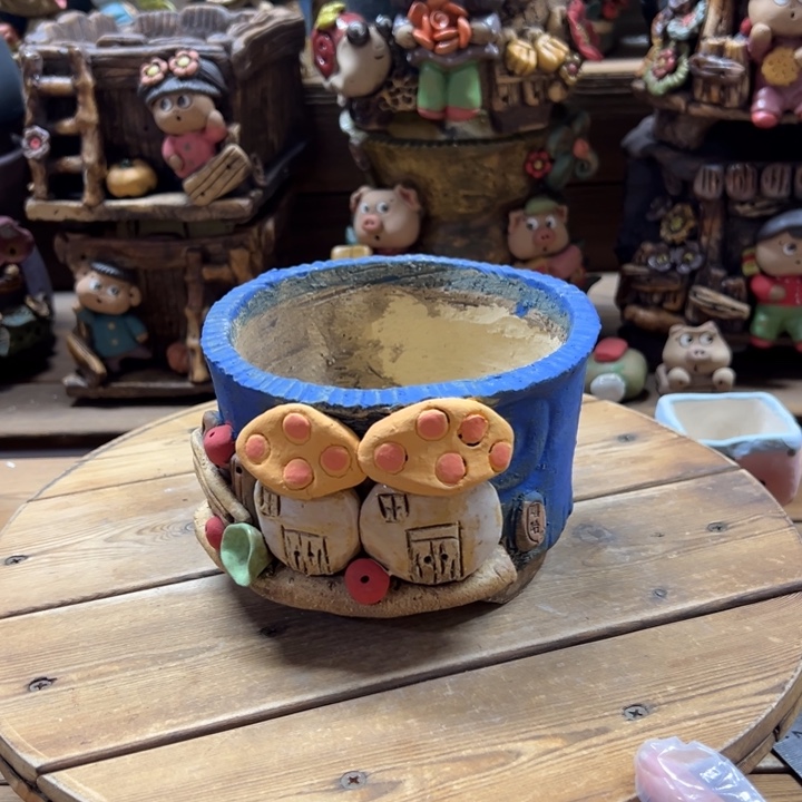 嘻哈多肉花盆百搭