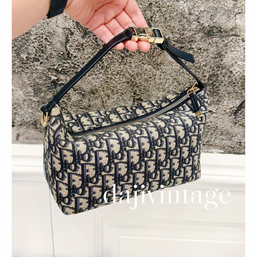 99新 DIOR/迪奥 大吉中古/Dior迪奥老花饭盒手提包