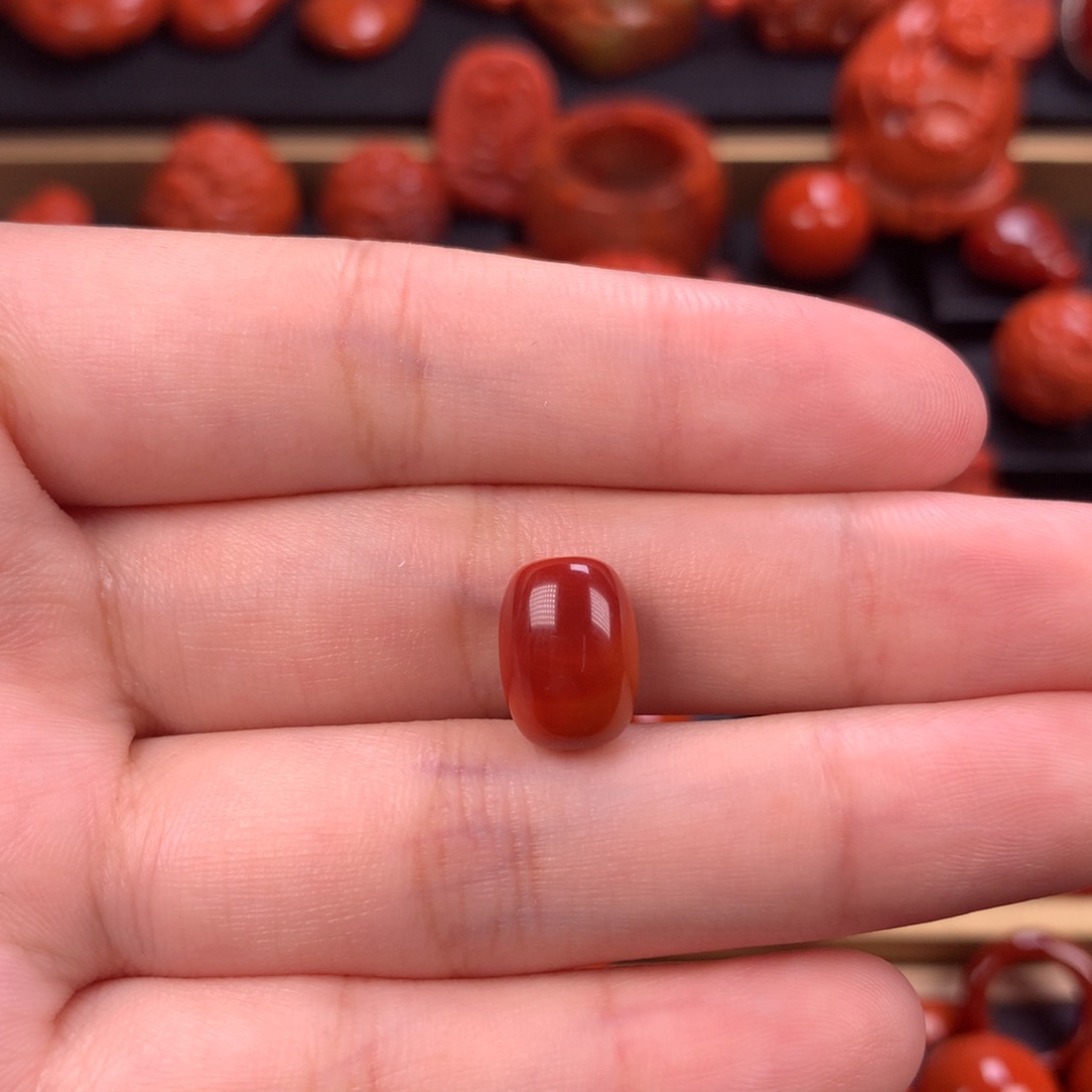 未镶嵌枣珠8.8mm南红玛瑙