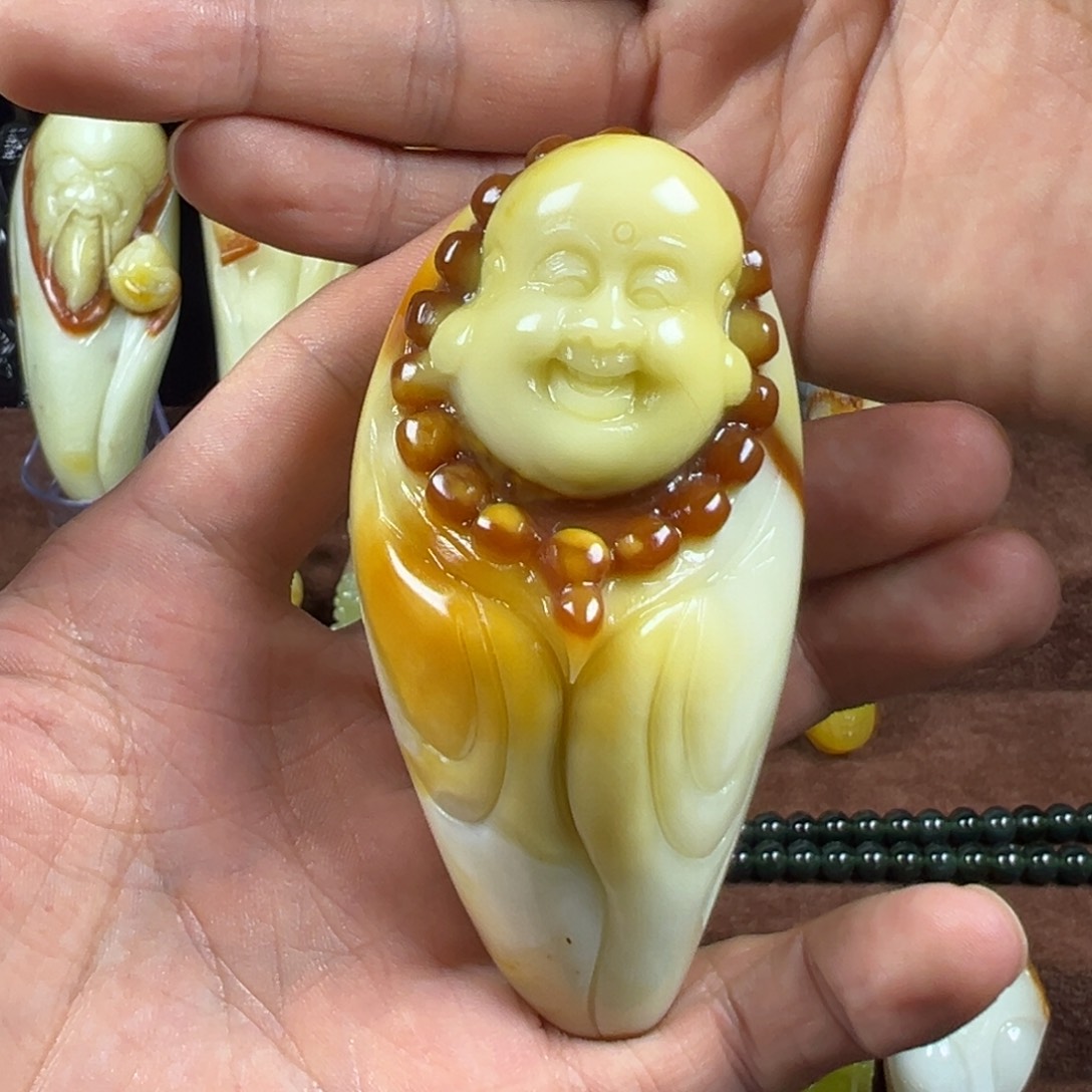 未镶嵌岫玉手把件天然岫玉