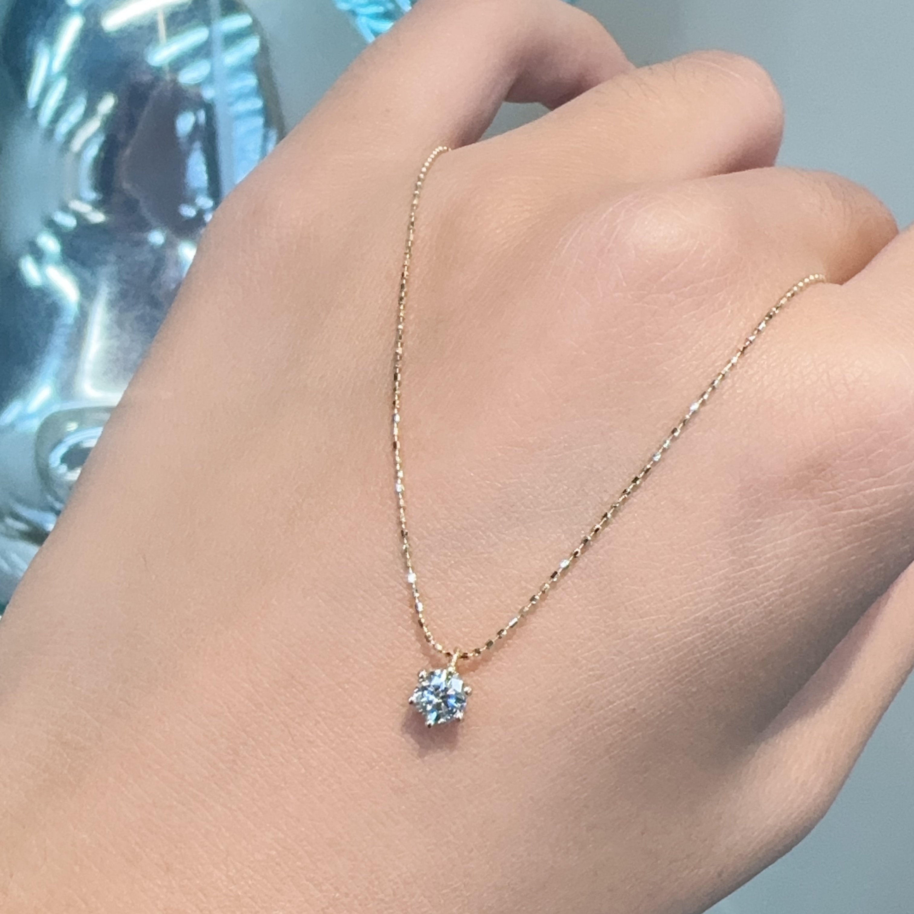 【小晗专属】四十分六爪钻石项链多样性发一时尚镶嵌精致经典