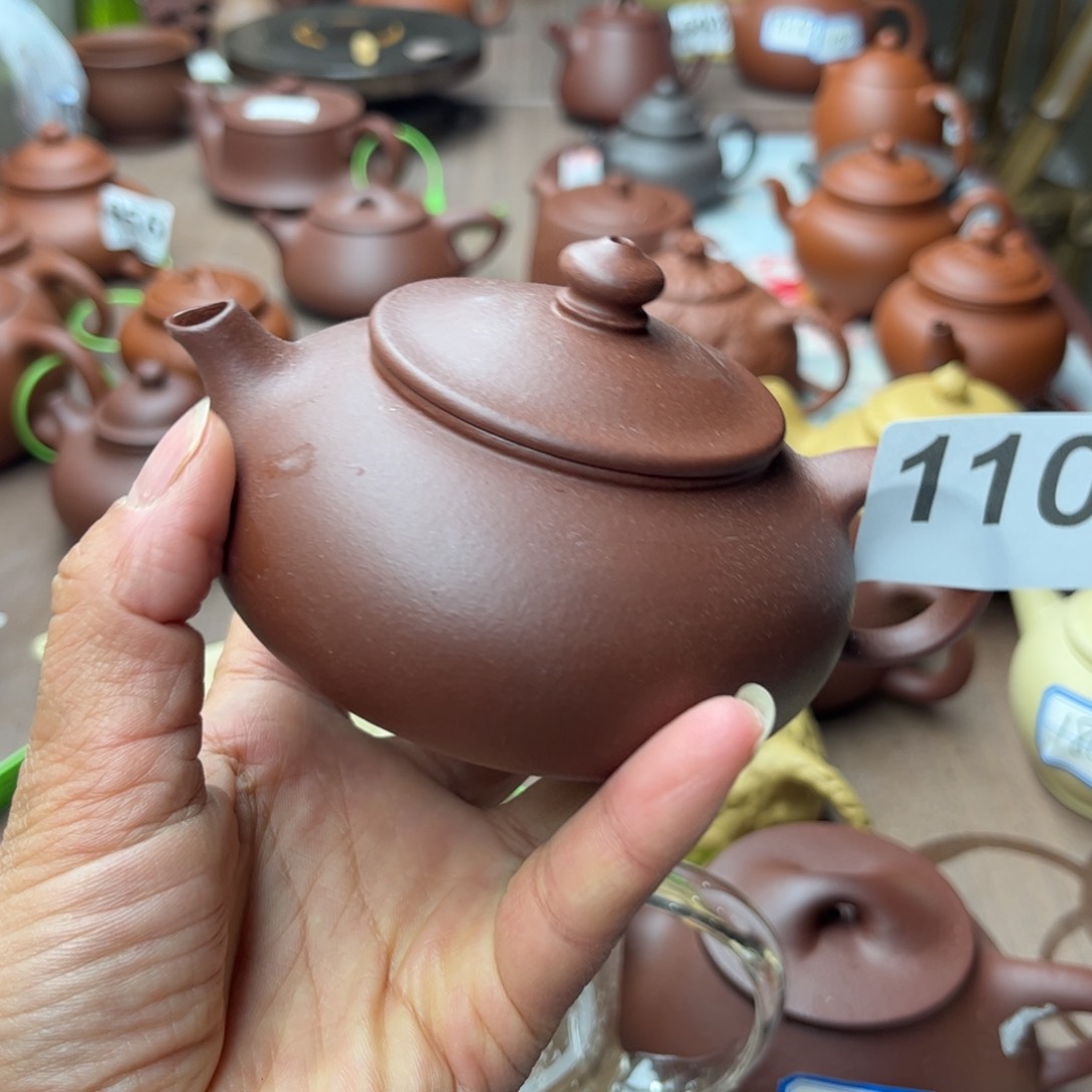 紫砂茶壶底槽清瑕疵190cc