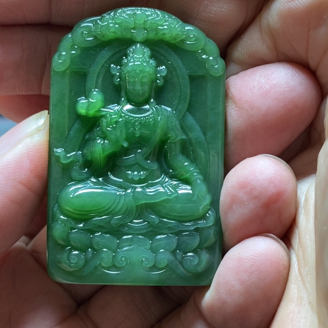 和田玉（碧玉）未镶嵌挂件